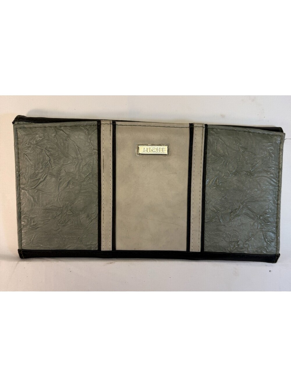Miche Classic Handbag Jodi Green Sage Tan Faux Leather Embossed Shell